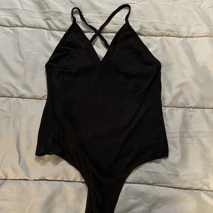 Crisscross Black Leotard